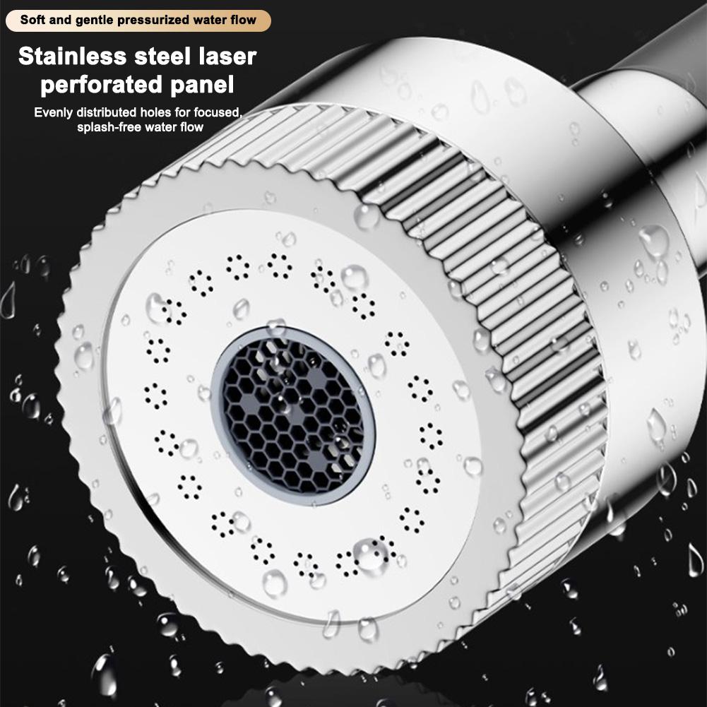 Rotating Faucet Extender with Three Water Flow Modes for Kitchen Use Flexible Splash Guard and Easy Installation