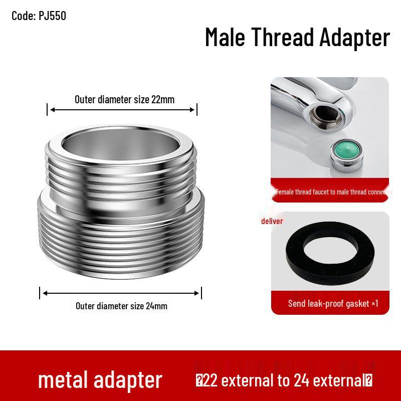 Faucet Aerator Water Purifier Adapter, 4-point To M22 Fine Thread Connector