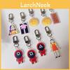 Porte-clés Figurine Réplique Garde Squid Game Cookies Dalgona Porte-clés Pendentif