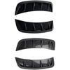 Universal Auto Fender Cover Trim, Car Wheel Arch Eyebrow Sticker Protector Covers, Wheel Arch Side Fender Air Outlet Cover Trim - Black