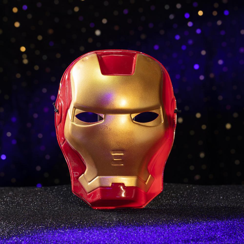 Maschera Cosplay di Halloween per Adulti Spider-Man Iron Man Hulk Maschera Rossa da Festa Supereroe