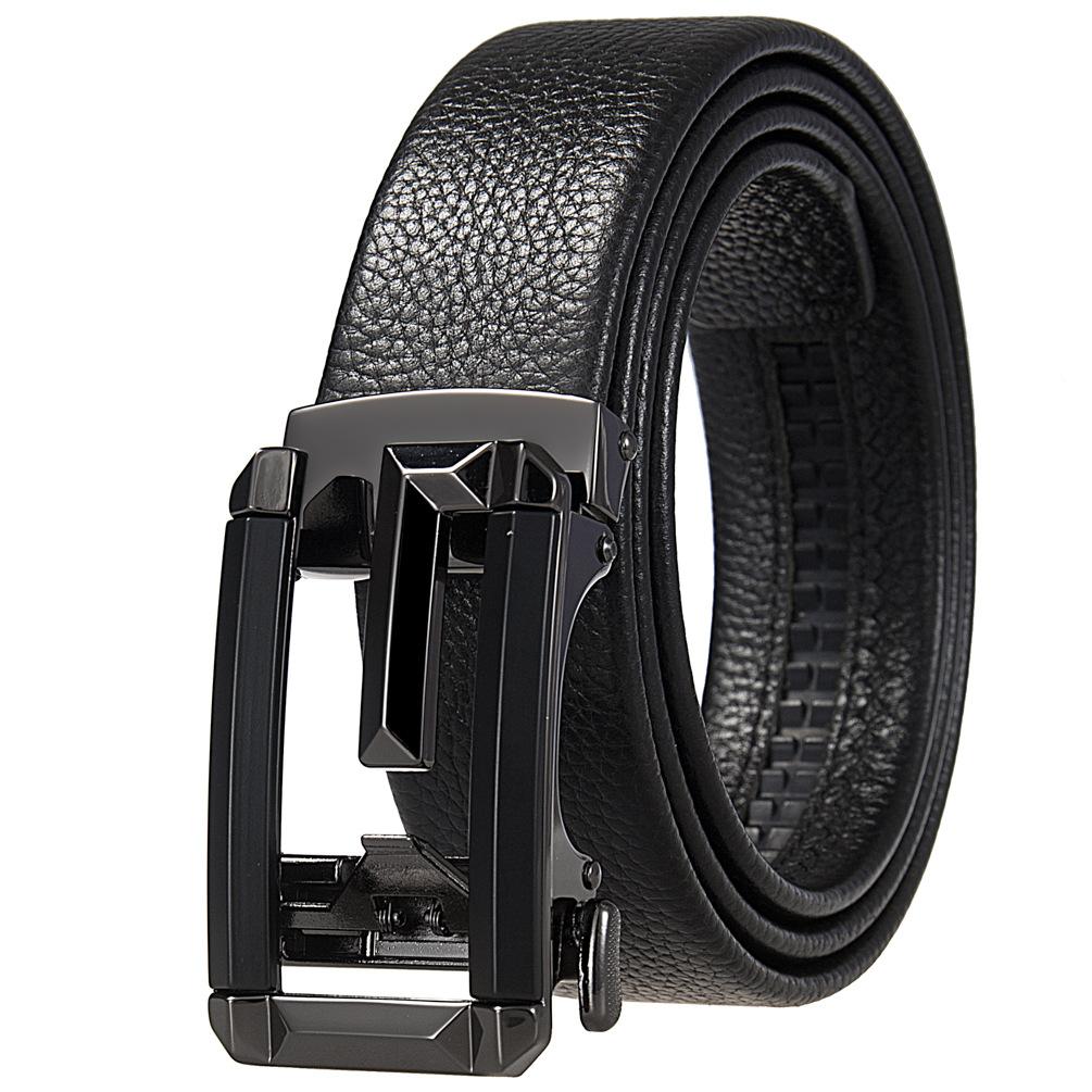 

1 шт. полый модный повседневный мужской ремень, первый слой коровьей кожи, автоматический ремень Ly36-305115-5