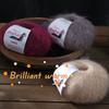 25g/roll Mohair Dyed Fine Wool DIY Crochet Yarn Hand Woven Yarn Dyed Wool Yarn Baby Sweater Hat Scarf Soft Skin Friendly
