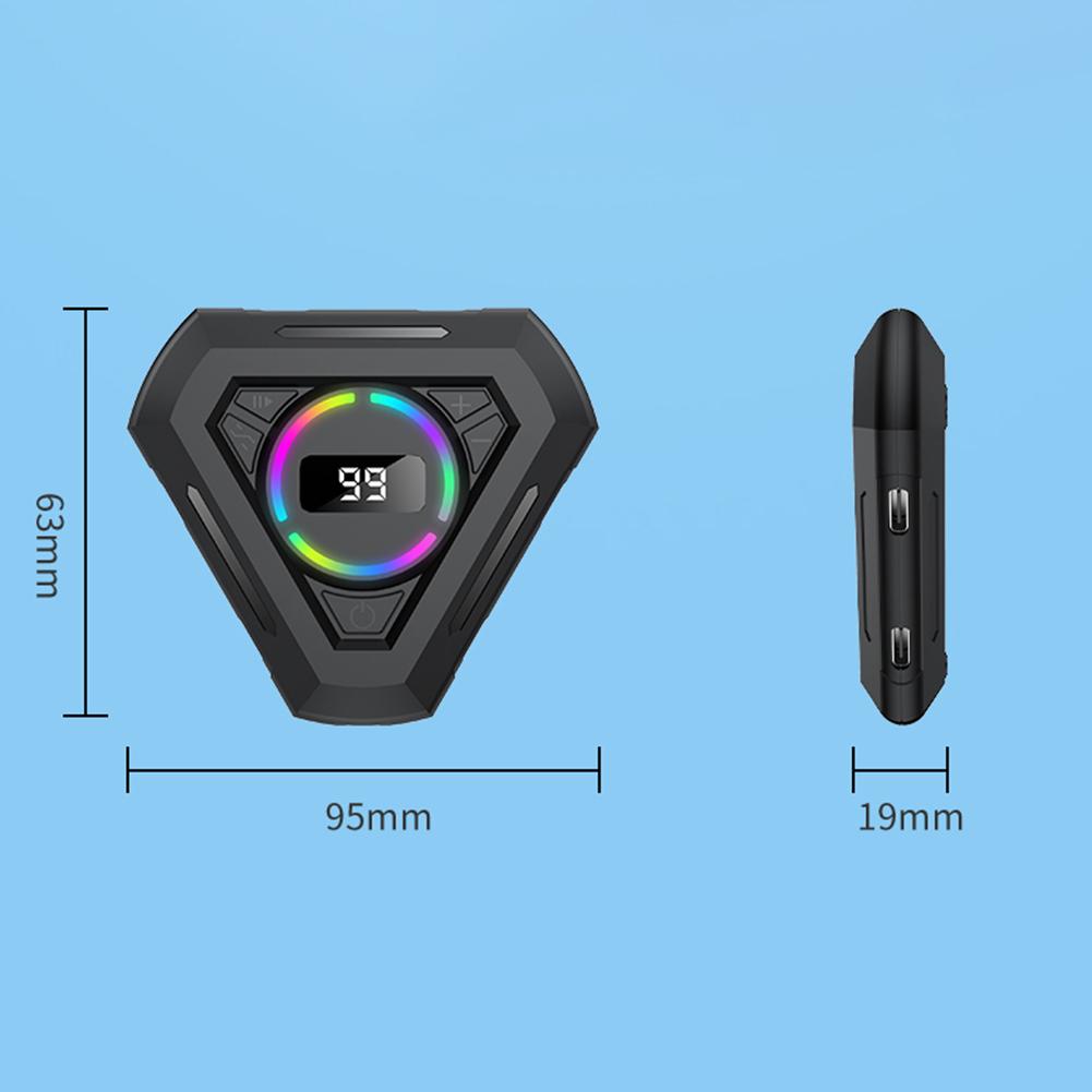 Mobile Phone Screen Auto Clicker Adjustable Speed Silent with Digital Display & RGB Light for Games Live Broadcasts Likes Reward