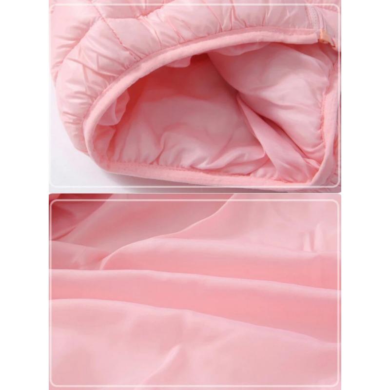 Jachetă ușoară din puf pentru băieți și fete, cu glugă și fermoar, paltoane calde de toamnă-iarnă, îmbrăcăminte exterioară 0-5 ani, cadou de Crăciun/zi de naștere pentru copii