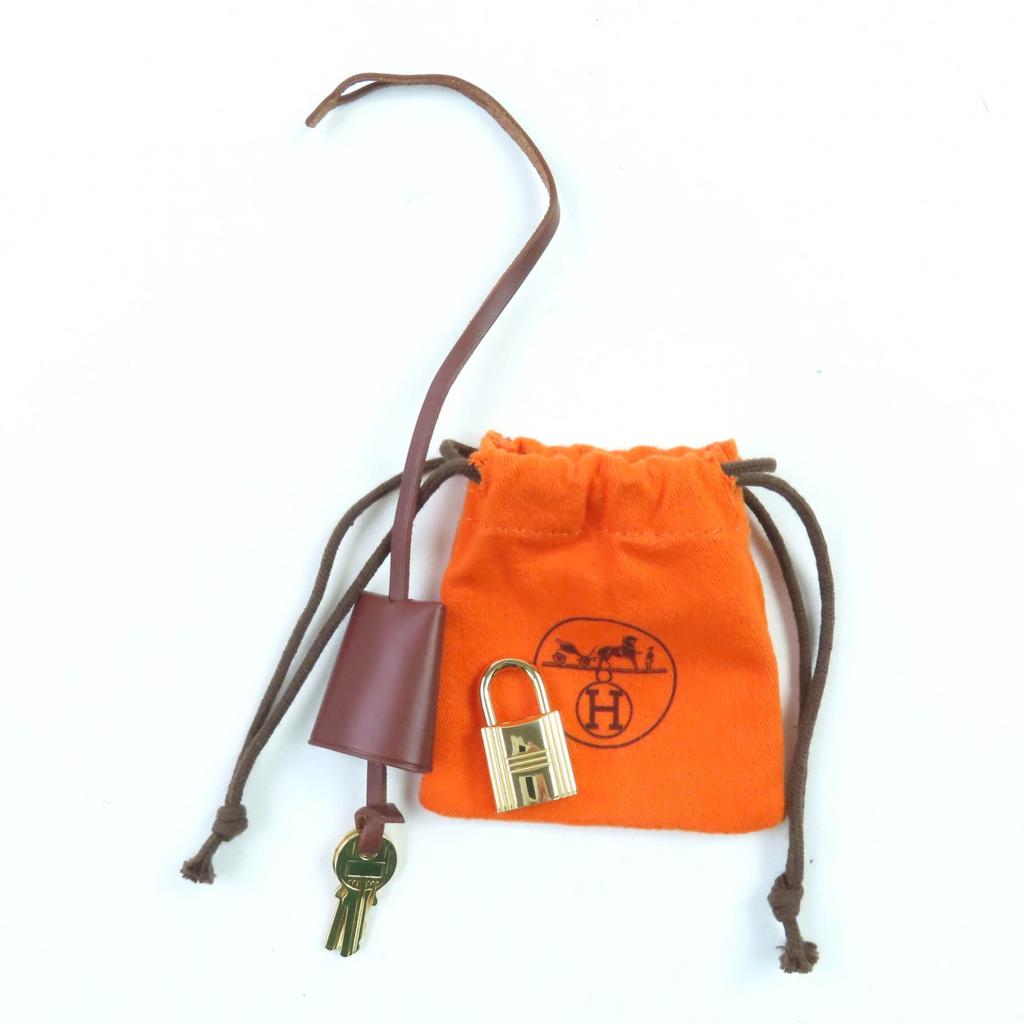 HERMES Shoulder Bag Herbag PM Vibrato Brown Towar Officier Women Used