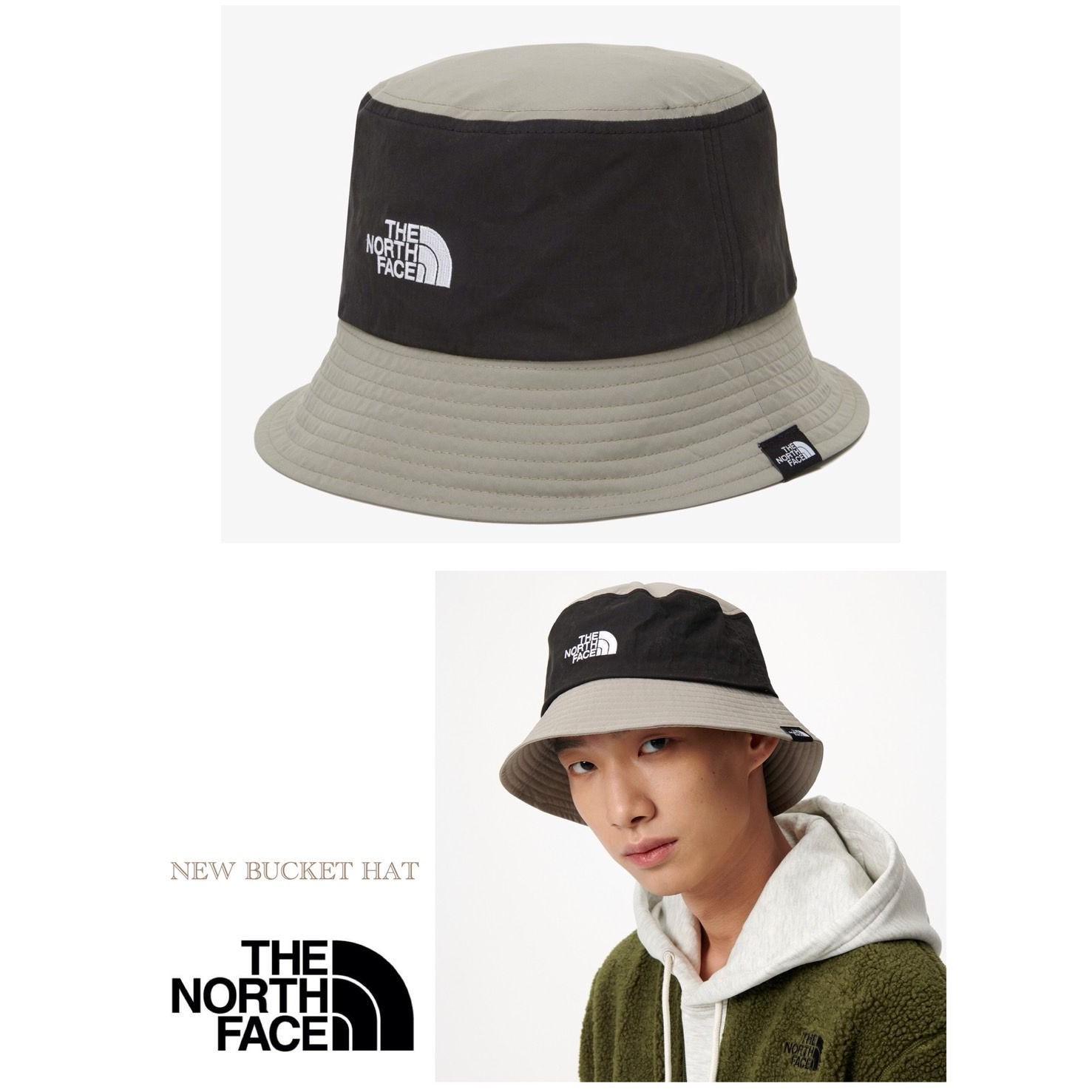 Used THE NORTH FACE New Bucket Hat Hat Climbing Outdoor Travel Street Light Khaki Overseas Limited