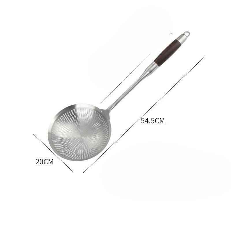 Stainless Steel Strainer for Household Kitchen and Dining, Extended Grease Trap for Scooping Noodles, Long-handled Filter Screen