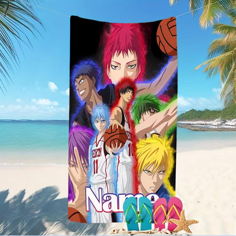 Customizable personalized beach towels Kuroko's Basketball themed designs.Suitable for the beach, yoga, sports;ideal as beach accessories