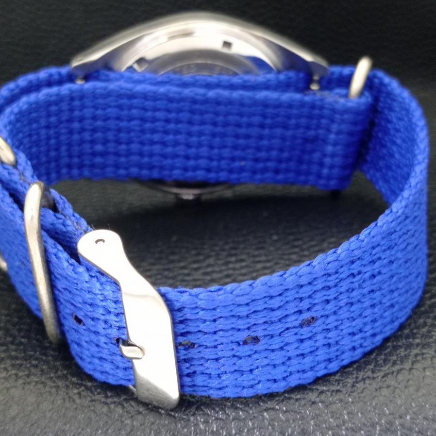 USED HMT PILOT AUTHENTIC INDIAN MENS MANUAL WINDING BLUE DIAL WATCH A430100-2 R101-a430100