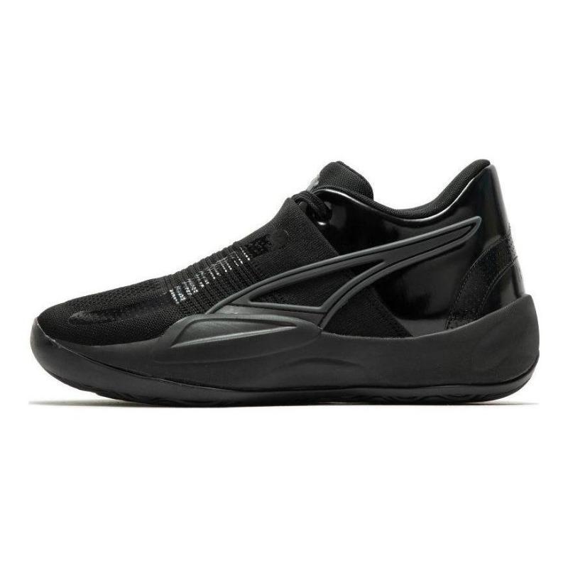 PUMA Rise Nitro The Flash Low Basketball Training Sneakers Men Black 377569-01 40