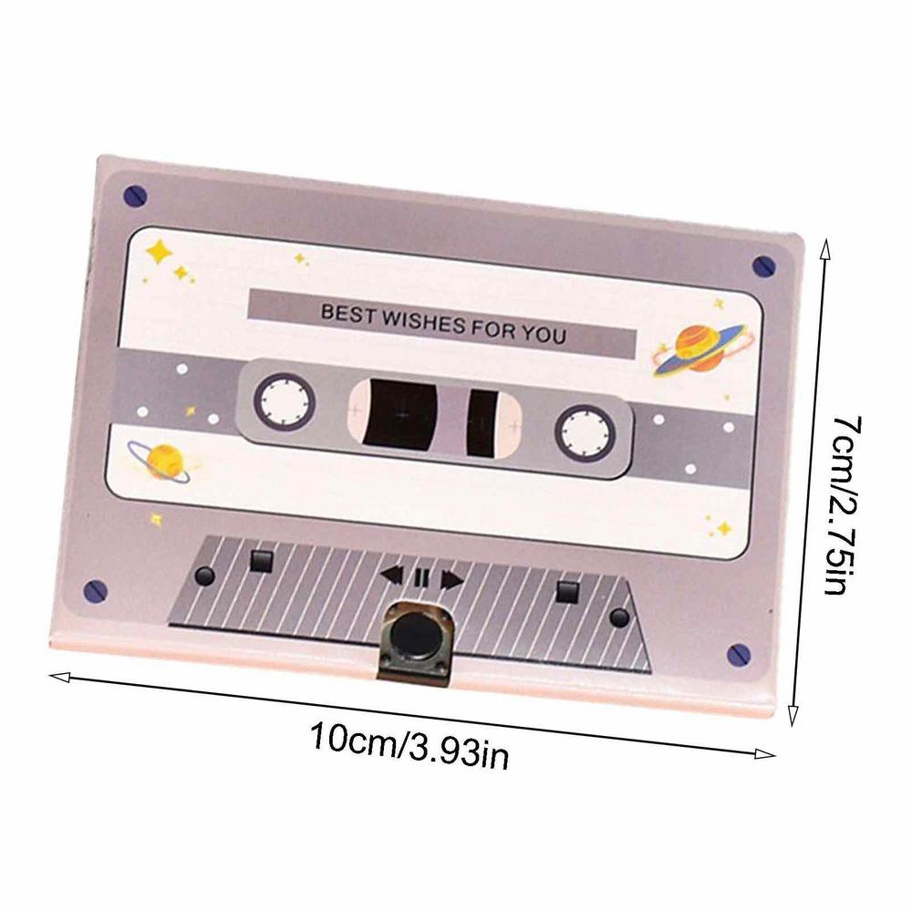 

Musical Birthday Custom Design Artwork DIY Audio Cards Personality DIY Greeting Recordable Greeting Card Cassette Tape Artwork сірий колір