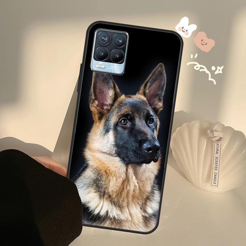 

Cartoon German Shepherd Dog Case For Realme C55 C63 C61 C51 C53 C25 C65 C67 C71 C75 11 12 13 14 Pro Plus GT6 GT7 15 Pro Realme C35