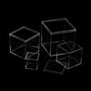 Transparent Square Acrylic Storage Box for Figures - Dustproof Food-grade Plastic, PS Wedding Candy Box with Lid
