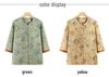 Stylish Chinese-Inspired Summer Top for Elderly Women – Loose Fit, Three-Quarter Sleeves