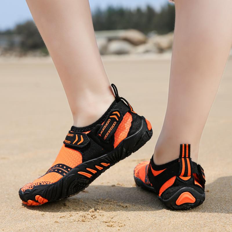 Quick Drying Wading Sneakers for Boys Girls Breathable Kids Swimming Aqua Shoes Anti-slip Lightweight Water Sports Shoes for Surfing Diving Boating