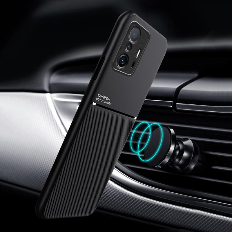 Luxus magnetische Ledertasche für Xiaomi Mi 11T 10T 9T 12T 13 12 9 Pro Lite 5G NE 12X Schutzhülle Mi11T eingebaute Metallplattenabdeckung