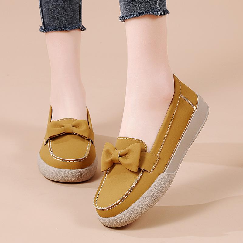 Big bow single shoes women's fashion casual women's shoes