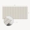 Decorative Vinyl Tiles With Graphics for Kitchen or Bathroom Vertical Stripes Texture 6X60X30 Cm
