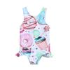 Summer Donut Lollipop Print Swimsuit for Girls