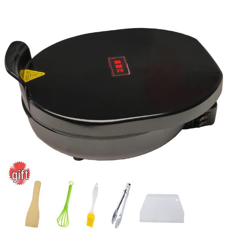 Household Electric Non-stick Pancake Maker with Auto Power-off and Double-Sided Heating for Thin Pancakes, Frying, and Grilling