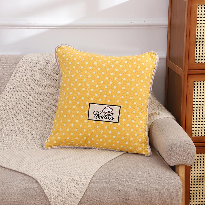 

Хлопковая наволочка с клетчатым принтом, винтажный квадратный дизайн, для дивана, спальни, удобный домашний текстиль, милый, популярный, для ежедневного декора 45 X 45cm pillowcase