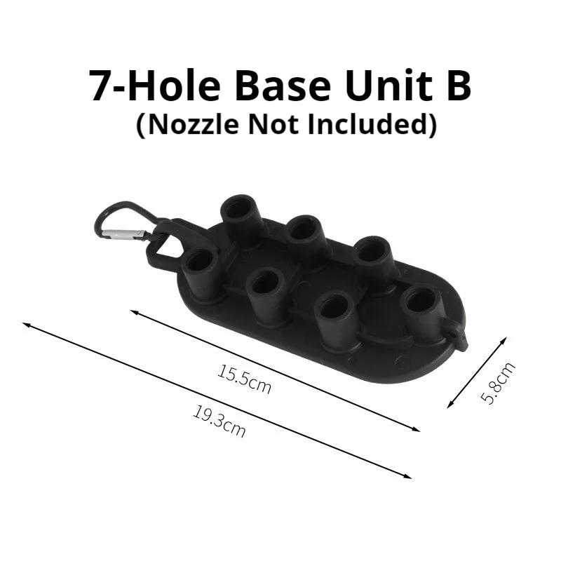 

5/7Pcs Color-Coded Pressure Washer Nozzles Kit, 1/4 Quick Connect Spray Tips with Holder Base for Car Home Cleaning