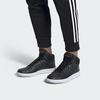 Adidas Neo Hoops 2.0 Mid Fabric Synthetic Leather Trendy Breathable Retro Basketball Shoes Men Sneakers Black Gray EE7379