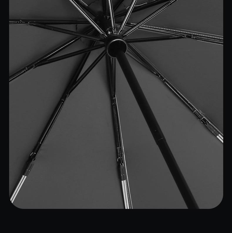 23" Buckle Umbrella: Portable, Windproof, Customizable 3-Fold Automatic Sun & Rain Accessory 