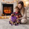 Kids Halloween Role Play Accessories Pumpkin Candy Basket with Handle, Soft Plush Trick or Treat Bag for Kids, Personalized Pails Portable Holiday