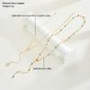 2 Pcs/Set Y-Shape Tassel Chain Multi-layered Necklace for Women Vintage Colorful Crystal Cross Necklaces Daily Wear Jewelry Gift