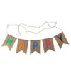 New 1set Happy Birthday Decoration Birthday Party Bunting Garland Baby Shower Supplies Paper Banner Decoration Happy Birthday