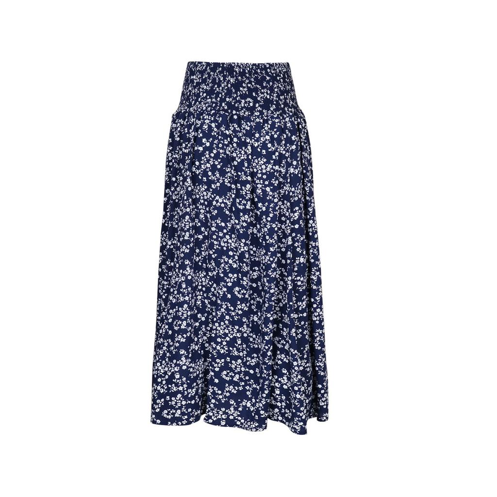 Summer Women's Half-body Skirt Medium-length Temperament Elegant Printed Half-body Skirt