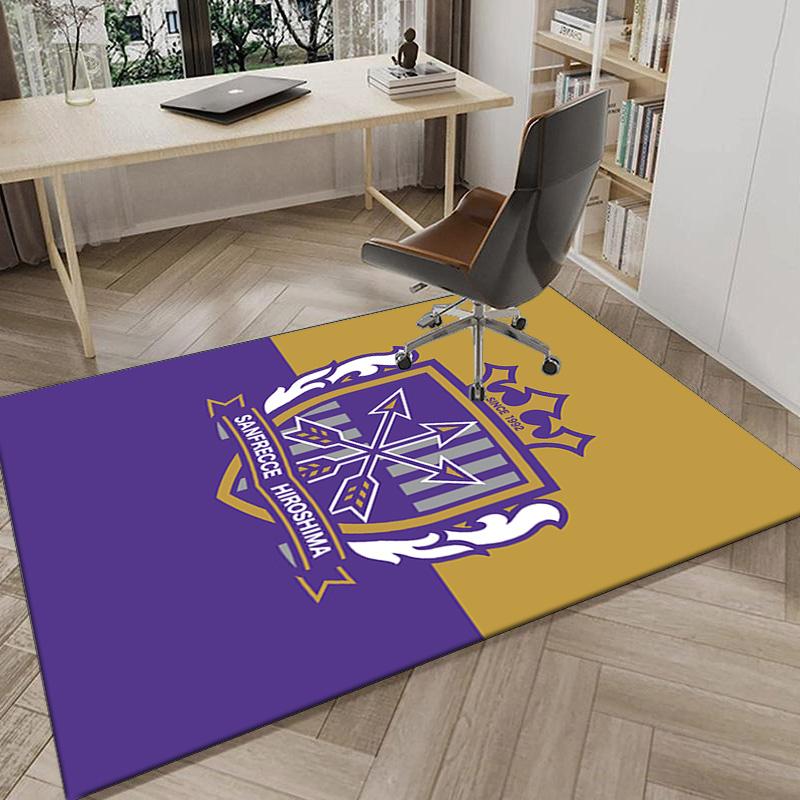 Football Club Emblem Printed Area Rug for Office, Chair Rug, Decorative Carpet Floor Mat, Large Size Fan gifts Christmas gifts