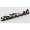 MOC-113276 Christmas Winter Holiday Train Compatible Building Blocks Small Particle Assembled Puzzle Building Blocks Toy Gift