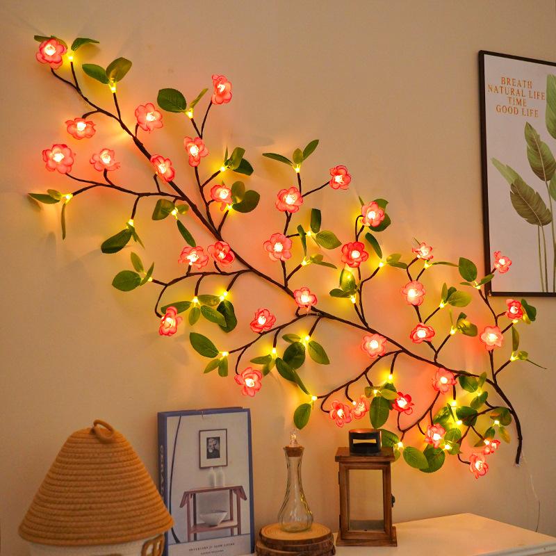 Led Vines Light Strings Willow Vine Branch Diy Light For Room Wall Wedding Party Decor Festival Decorations Garland Light