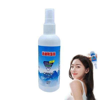 100 ml Kühlspray für den Sommer, kühlendes Artefakt für Campingausflüge, Wandern, Picknick, Reisen, Radfahren