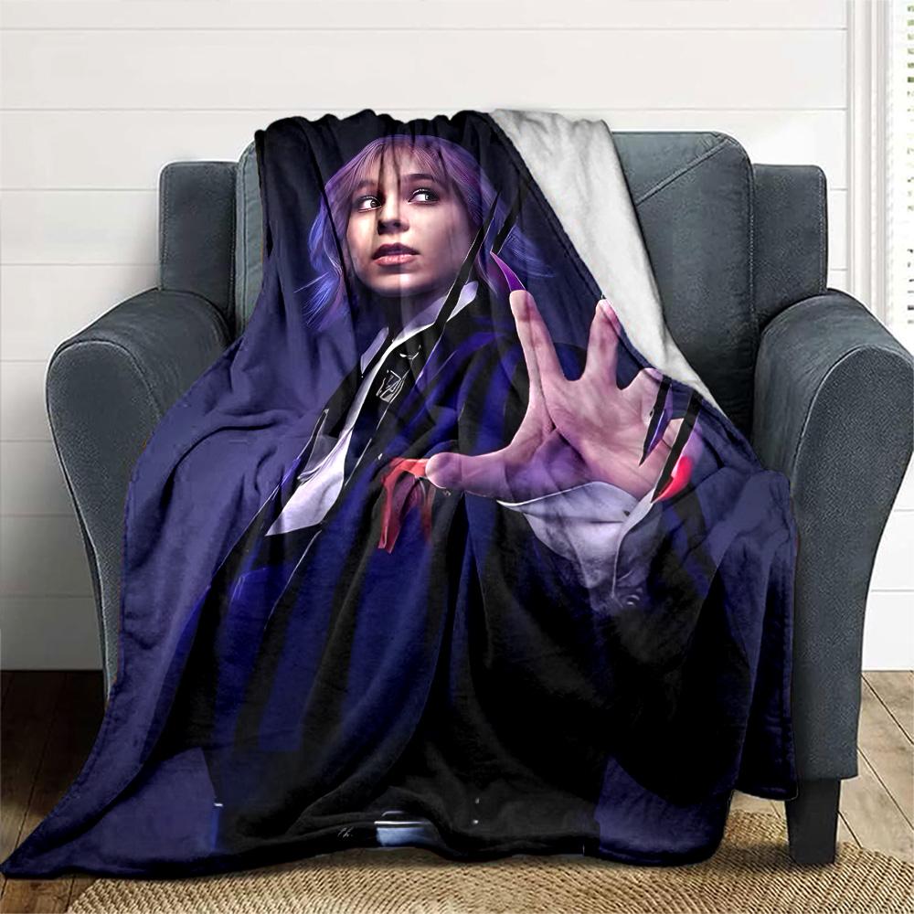 1pc Wednesday1 Blanket, Gift, for Men and Women, Soft Blanket, Good for Sofa Bed Couch Travel, Lightweight Flannel Blanket