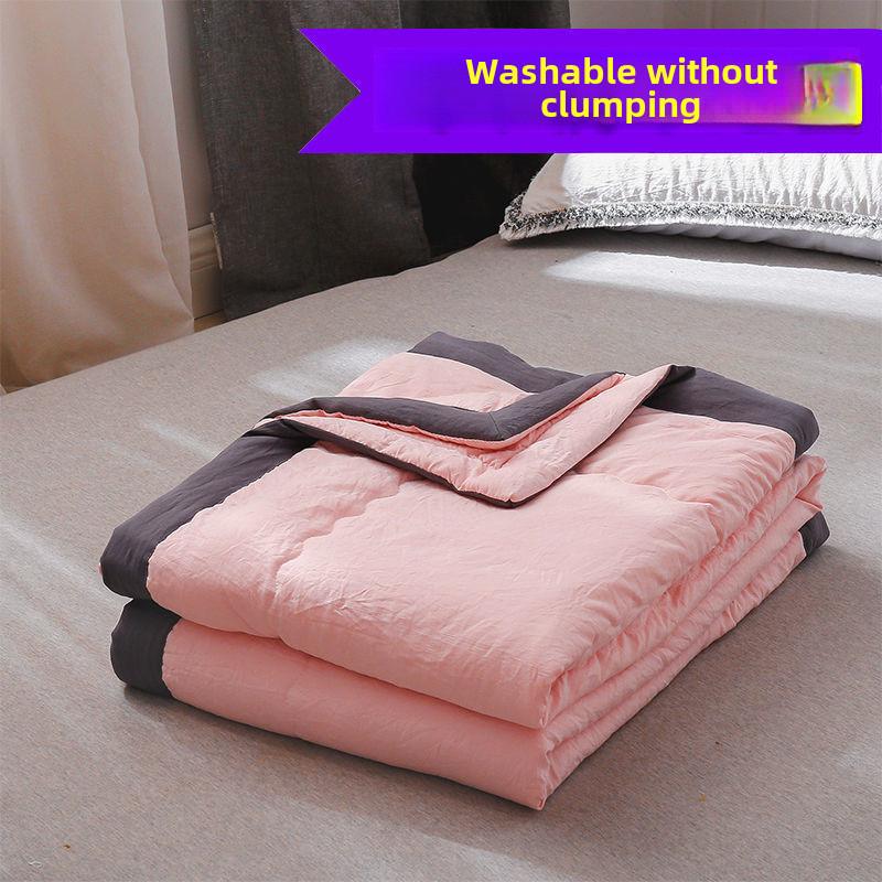 Bed Summer Childrens Quilt With Water Wash Cotton Fabric And Quilted Pattern