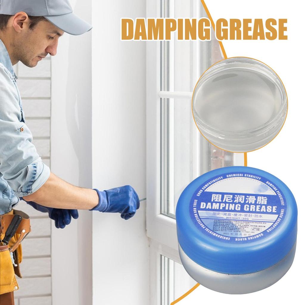 30/100g Damping Grease High Viscosity Mechanical Buffer Grease Anti-rust Polishing Abrasive Lubricating Grease For Rubber