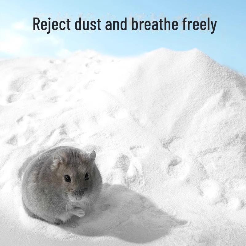 Hamster Bath Sand Set: Deodorizing and Sterilizing Bath Salt for Small Pets.