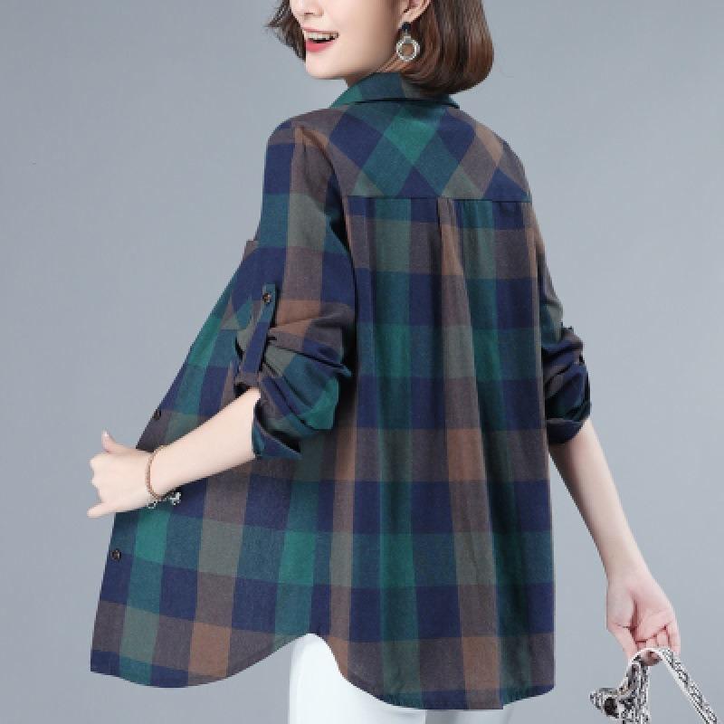 BITCED Women's Fashion Casual Long Sleeve POLO Neck Blouses & Shirts