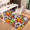 Basketball Pattern Background Carpet, Chair Rug,Rug for Office Bedroom living rooms, Doormat decor Fan Gift Christmas Gift