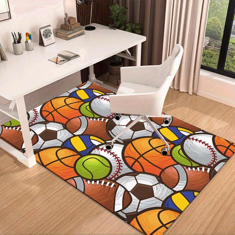 Basketball Pattern Background Carpet, Chair Rug,Rug for Office Bedroom living rooms, Doormat decor Fan Gift Christmas Gift