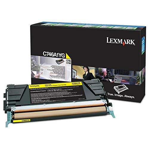 

Lexmark C746A1YG Toner Cartridge, Yellow in Retail Packaging