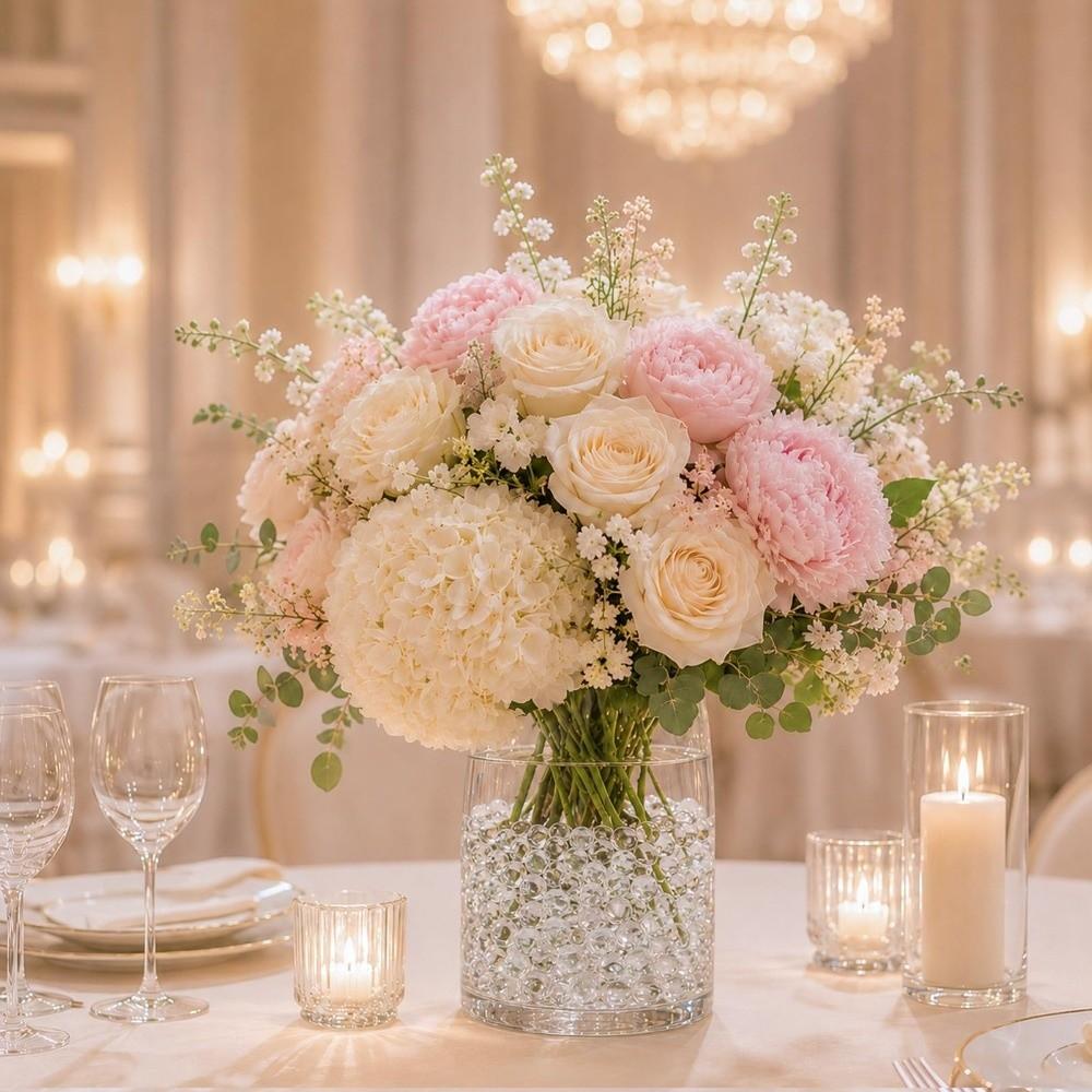 20k Pcs Waterproof Clear Vase Beads Round Shape Floral Decor Beads New Vase Filler Beads  Home Decor