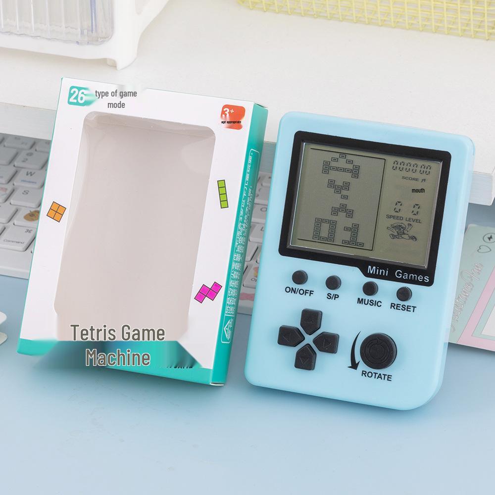 Classic 3.5-inch Russian Square Retro Game Console for Kids - Educational and Nostalgic.