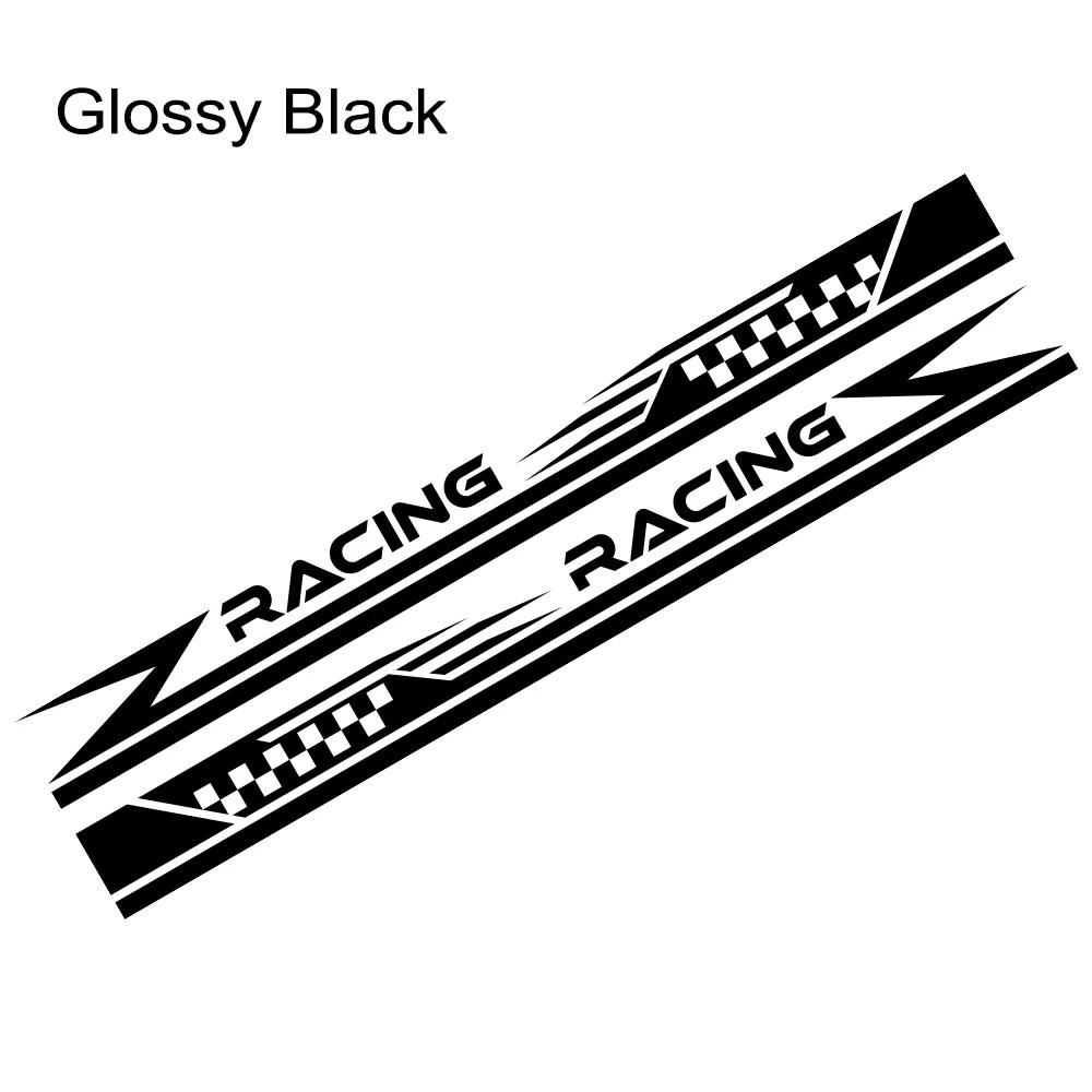 2PCS Car Door Side Stripes Stickers Racing Sport Vinyl Decals Self-adhesive Car Body Styling Decoration Stickers Accessories
