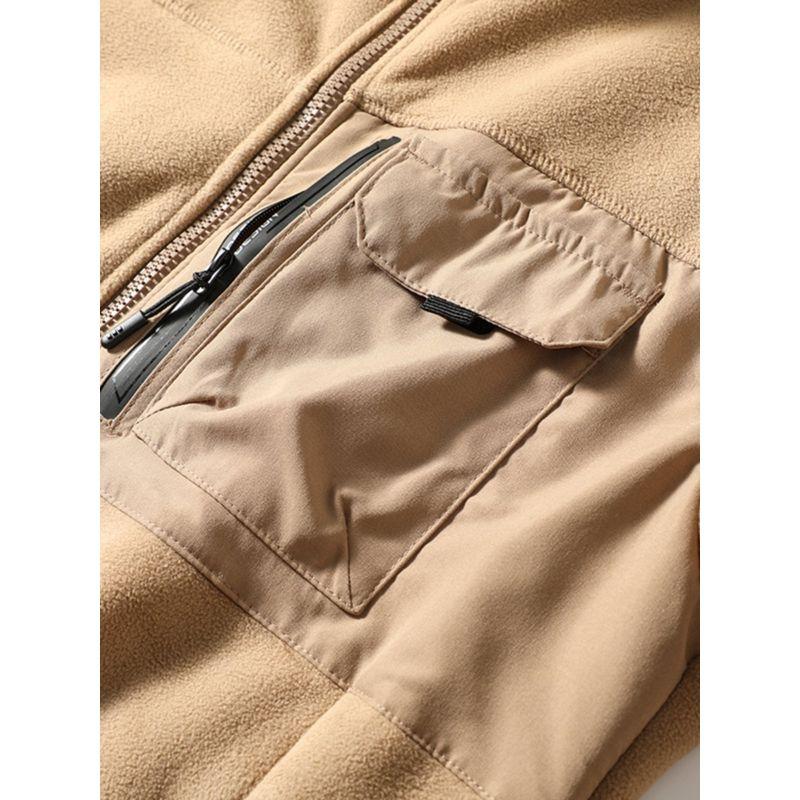 Extra Thick Berber Fleece Coat Men's Winter Thickened Polar Fleece Cardigan Sweatshirt Export Men's Clothing Fleece Sweater Liner Jacket