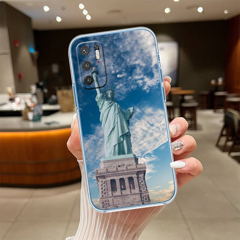 Statue of Liberty Phone Case for Motorola Edge 20 30 S30 40 50 Fusion Lite Plus Pro Ultra Neo One Action Zoom Hyper Power Macro Vision